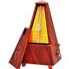 HOSEYIN Metronomo meccanico, metronomo in legno per pianoforte, chitarra, violino, batteria e altri strumenti (venature del legno)