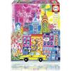 Educa - New York di Car Pintos | Puzzle da 1000 pezzi per adulti | Dimensioni: 48 x 68 cm | Età 14+ (20558)