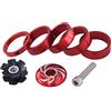 ZWWAAZHF Distanziale per cuffie da 1/8 per W/Top Cap | Auricolare Star Nut Nero Rosso Blu Oro 4 Colori