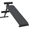 LPERTGFHU Panca pieghevole per addominali, 124 x 33,5 x 55 cm, stabile panca da allenamento in acciaio verniciato a polvere per la palestra domestica