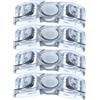 Didiseaon Clip per Occhialini da Nuoto 4 Pezzi Plastico 10-13mm | Strap Button For Goggles, Swim Goggles Head Strap Button, Vacanze Estive, Universal Compatibility