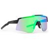 Demon Unisex Liegi Sportbrille, Black Green 2n, Kat. 2, taglia unica