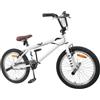 SYDE BMX da 20 pollici, bianco, manubrio e sella regolabili