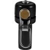 NUOBESTY Campanello Bici Vintage Rame Nero Compatibile 22, 2mm per Manubrio | 80 Db Sonoro, Silicone e Montaggio Rapido, per Bici da Montagna e Uso in Ogni Stagione