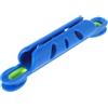 Healeved Fish Cord Winding Board in Plastica e Gomma, Blu, Portatile, per Lenza e Canna da Spinning, Accessorio da Pesca per Uscite di Pesca