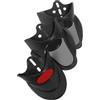 COMPUKAS 3 Pezzi Parafango per Ebike e Scooter Elettrico Nero in Gomma 12x11,6x6,5 Cm Design a Coda di Pesce, Leggero e Resistente per Migliorare visibilità e Protezione Ruote degli