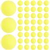 POPETPOP 40mm Palline senza Giunzioni Pezzi Colorate Opache da Ping Pong 50 | Pp Leggero, Superficie Satinata e Stampa, per Allenamento Tavolo e Feste di Compleanno
