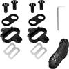 Yerozhui SPD Tacchetti per scarpe da ciclismo compatibili con pedali Shimano SPD a 2 bulloni SH51 12 gradi galleggianti, piastre antiscivolo in acciaio CrMo con viti e rondelle per MTB Gravel