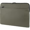 Tucano, Gommo Sleeve Custodia per MacBook Pro 16 e Laptop 15.6, Custodia Computer Imbottita in Materiale Gommato Water Resistant con Tasca Accessori e Zip Doppia, Verde Militare