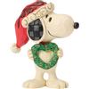 Enesco Peanuts Jim Shore Snoopy Che Tenga Una Ghirlanda Cuore Miniatura 6018690