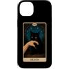 Death Tarot Card Black Cat Witchy Hallow Custodia per iPhone 14 Plus Tarocchi Gatto Nero Morte Gatto Strega Gothic Tarocchi Arte