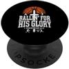 Faith Hoops Basket Cristiano Abbigliamen Giocare Per La Sua Gloria 1 Corinzi 10 31 Basket PopSockets PopGrip Adesivo