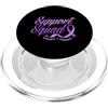 Alzheimer's Awareness Purple Ribbon Appa Support Squad Ribbon Alzheimer Awareness Family PopSockets PopGrip per MagSafe