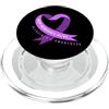 Alzheimer's Awareness Purple Ribbon Appa Keep Memories Alive Nastro Cuore Alzheimer PopSockets PopGrip per MagSafe