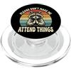 Introverso Ansia Sociale Antisociale Tim Please Don't Make Me Attend Things Pantofolaio PopSockets PopGrip per MagSafe
