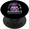 Alzheimer's Awareness Purple Ribbon Appa I'll Remember For You Elephant Alzheimer Support PopSockets PopGrip Adesivo