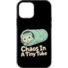 Ferret Tiny Tube Whiskers Custodia per iPhone 12 mini Caos In Un Piccolo Furetto Tubo