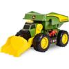 Sunny Days Entertainment, LLC John Deere 45,7 cm 2-N-1 Dig Rig Toy Dump Truck e caricatore frontale con luci,