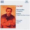 Pierre-Alain Volondat Faure: Barcarolles / Ballade (CD) Album