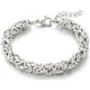 FREELANCE JW BRACCIALE A MAGLIA BIZANTINA IN ACCIAIO - ARGENTO/ACCIAIO