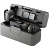 Mic 3 (2 TX 1 RX Custodia di ricarica) microfono wireless Mini mic