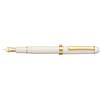 PLATINUM Japanese Fountain Pen #3776 Century Gold Trim Chenonceau White SF/White