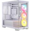 Corsair 2800X RS-R ARGB, torre media, PC, bianco, Mini-ITX, Micro ATX, acciaio inossidabile, plastica, vetro temperato, gaming