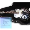 CHITARRE SPARROWS SPARROW GUITARS Full Acoustic Fire Pattern Bigsby Silver