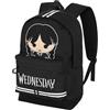 Wednesday Mercoledì Cute-Zaino HS FAN 2.2, Grigio, 31 x 44 cm, Capacità 24 L
