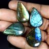 Royal_gems_shop 101,40 ct 100% pietra preziosa cabochon pera labradorite blu naturale. lotto