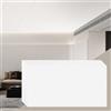 VEVOR Pannelli per Controsoffitto 605 x 1213 mm Pannelli per Soffitto Confezione 10, Buona flessibilità, Facile Installazione, Rivestimento per Soffitto per Decorazione di Casa/Ufficio, Bianco Liscio