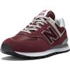 New Balance Nb 574, Sneakers Uomo, Rosso Burgundy Evm, 42 EU
