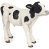 Papo - Statuina Vitello Nero e Bianco Realistica - 3 Anni + - Collezione Vita in Fattoria - Gioco Educativo Giovani Animali della Fattoria - Idea Regalo Giocattolo Bambina Bambino