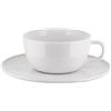 Alessi Itsumo NF07/87S - Set di una Tazza da Caffè Filtrato di Design, con Sottotazza, Uso Quotidiano, Estetica Minimale, in Porcellana Bianca, Diametro 15 cm
