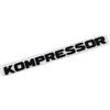 XCBW 1 Kompressor adesivo con scritta a compressore luminoso nero (nero opaco)