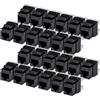 StarTech.com C6KEY110180BK24PK, Connettore piatto, Nero, RJ-45, Femmina-Femmina, 10GBase-T