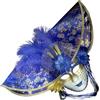 Generisch Maschera Veneziana Fatta A Mano Maschera Occhio Colombina Maschera Palla Carnevale Signore e Uomo Il Fantasma del Carnevale Veneziano Mascherata Maschera di Disegno Vintage Viso