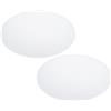PATIKIL 12.5 Diametro Paralume Diffusore, 2Pz 2mm Spessore Foglio Rotondo Diffusore per Paralumi a Tamburo, Luci a Sospensione, Scudo Luce Fai Te, Bianco Smerigliato