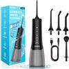 Zealza Idropulsore Dentale Portatile Irrigatore Orale 13 Modalità DIY Water Flosser Pulizia Denti - Idropulsore Dentale Oral Professionale 300ml Idropulsore Elettrico, IPX7, per Viaggi e Casa