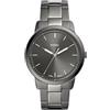 Fossil Orologio Minimalista da Uomo, movimento al quarzo a tre lancette con cinturino in acciaio inossidabile o in pelle, 44 mm, Grigio scuro