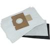 vhbw 5x sacchetto compatibile con Fakir S 200, S 200 electronic, S 350, S 250, S 250 supertronic aspirapolvere - 29cm x 17,9cm Bianco