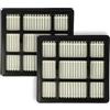 vhbw 2x filtro compatibile con Ariete 2741 XForce, 2791 JetForce aspirapolvere - filtro HEPA nero/bianco