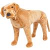 vidaXL Cane Labrador in Peluche in Piedi Marrone Chiaro XXL