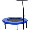 vidaXL Trampolino da Fitness con Manico e Tappetino di Sicurezza 102cm