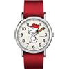 Timex Orologio Timex Snoopy 38mm Cassa Ottone Argento Quadrante Bianco Cinturino...