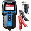 TOPDON Tester Batteria Auto BT200, 12V 24V 100-2000 CCA Tester per Batterie, con Test della Batteria, del Caricatore e dell'Accensione per Auto Moto Barche SUV e Camion, 2,4 pollici