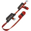 Master Lock 3126EURDAT Cinghie per Trasporto con Maniglia, Rosso, 2.50 5.5 m x 25 mm, Set di 2 Pezzi