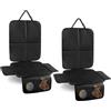 Cozary Protezione Sedile Auto - Impermeabile e Facile da Pulire, Protezione Sedile Posteriore per Seggiolino, Ovetto e Rialzo, con Tasche Portaoggetti, Set da 2