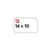 MARKIN Etichette bianche permanenti Markin Copiatabu 16x10 mm - conf. 10 blister da 10 ff - X11012