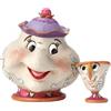Disney L'amore di una madre (figurina della signora Potts e di Chip)